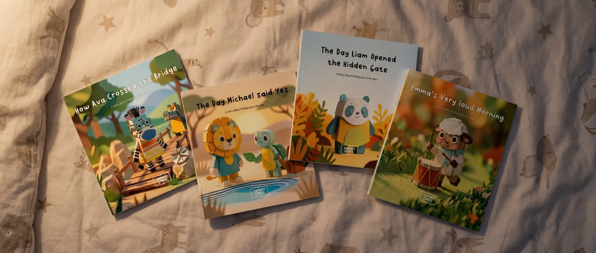 A collection of Ownway Stories books